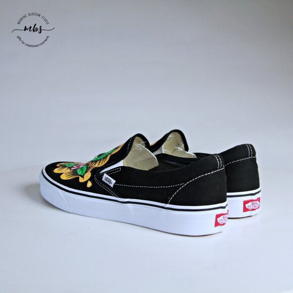 NWOT Vans Holiday Taylor Reeves Canvas Low Top Slip Ons Multicolors Men 11 - Picture 5 of 12